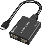 Hdmi Splitter 1 In 2 Out - 4k 30hz For Full Hd 1080p 1x2, Black. Fixed Price $14.76.