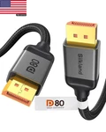 80gbps Displayport Cable 2.1 6.6ft/2m Vesa Certified , 8k 240hz, 4k 540hz 360h. Fixed Price $36.52.