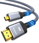 Highwings 4k Micro Hdmi To 3 Ft Male Cable Nylon.. Fixed Price $10.99.