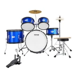 Kids Drum Set 5 Piece 16 In Bass Toms Snare Adjustable Throne Blue Vevor. Fixed Price $259.99.