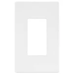 Lider Matte Finish Decorator Switch Cover, Screwless Wall Plate, 1 Gang White. Fixed Price $20.23.