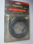 Radio Shack 6-ft. S-video Cable - #150-0226. Fixed Price $8.00.