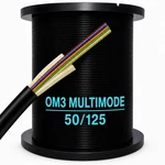 12 Fiber Indoor/outdoor Multimode Om3 Corning Glass Optic Cable Plenum Lot. Fixed Price $309.38.
