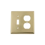 Warehouse New York Light Toggle And Outlet, Unlacquered Brass. Fixed Price $49.63.