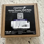 Fosmon Home Theater Wall Plate 5.1 Speakers- 1 Rca - 2 Gang Sku: Hd8004. Fixed Price $12.00.