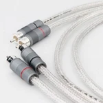 Pair Preffair 99.998% Pure Silver Rca Cable Hifi Audio Interconnect Signal Wire. Fixed Price $90.25.