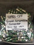 Leviton 40985-cpf Compression F-connector, Green Qty 50 Free Shipping C. Fixed Price $42.48.