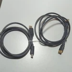 Lot Of 2 Amazonbasics Displayport Male To Monitor Cables 6 Ft Black. Fixed Price $23.99.