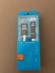 Reiko 2-in 1 Usb Cable Charge+sync 8 Pin & Micro Combo 1m/3.3ft High Speed. Fixed Price $6.00.