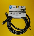 Onn Rg6 Coax Cable 6 Feet F Type Jack 2 Connections Black Tv Brand New. Fixed Price $9.00.