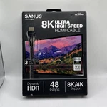 New Sanus 8k/4k Ultra High Speed Hdmi Cable 48gps 3 Meters/9.84 Ft Sal-21hdmi3. Fixed Price $14.49.