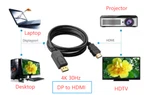 4k 30hz Displayport To Screen Cable For El Cheapo Hp Corporate Desktop Sff. Fixed Price $15.99.