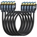 8k Hdmi 2.1 Cables 6ft 5-pack, High Speed Gaming Monitor 6 Ft, Black. Fixed Price $58.19.