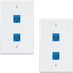 Iwillink (2-pack) 2-port Ethernet Wall Plate, Keystone Jack Plates With Rj4. Fixed Price $25.19.