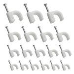 Ytgilo 400pcs White Cable Clips With Steel Nails Multi Size 4/6/8/10mm For.... Fixed Price $13.45.