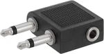 Cmple - Audio Airplane Adapter Dual 3.5mm Male To Female, Airline Flight H. Fixed Price $18.15.