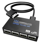 Bolaazul 4k 1x4 Hdmi Splitter 1 In 4 Out With 2ft Cable.... Fixed Price $32.35.
