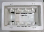 Arlington Dvfr4w - Recessed 4 Gang Electrical Box White. Fixed Price $27.92.