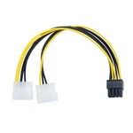 Yikaien Dual 4 Pin Molex To Atx 8 Video Card Gpu. Fixed Price $10.28.