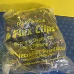 Bag Of 100 Telecrafter S4bk Coax Rg-59 & Rg-6 Black Flex Clips. Fixed Price $21.99.