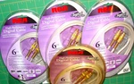 4 Rca High Performance Digital S-video Cables Dt6s 24k Gold-plated Connectors. Fixed Price $39.95.