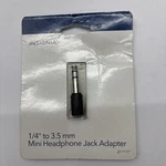 Insignia Ns-hz307 1/4" To 3.5mm Mini Headphone Jack Adapter, New. Fixed Price $6.99.