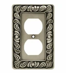Franklin Brass W10110v-bsp Paisley Single Duplex Satin Pewter Cover Plate 3 Pack. Fixed Price $24.65.