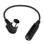 Pngknyocn Right Angle Din 5 Pin To 6.35mm Cable 90 Degree Midi Male 1/4" F.... Fixed Price $12.45.