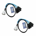 2 D-sub Db25 Pin Male To 8 Xlr 5 Ft Analog Audio Patch Snake Cables. Fixed Price $161.98.