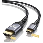 Jsaux Mini Hdmi To Cable 6ft, Aluminum Shell, Braided High Speed 4k 60hz. Fixed Price $10.00.