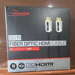 Rocketfish Fiber Optic Hdmi Cable 50 Ft 4k Hdr High Speed In Wall Rated. Fixed Price $74.99.