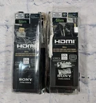 Sony Dlc-he10s High Speed 4k Slim Hdmi 3.2ft 1m Cable Ethernet Audio Video 2 Set. Fixed Price $29.98.