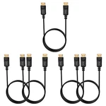 4k Displayport To Cable, 6 Feet, 5 Pack, Gold-plated High Speed Disp. Fixed Price $70.14.