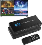 New - Newcare Hdmi Multi-viewer 4x1, 4 In 1 Out Switcher With Remote. Fixed Price $55.00.