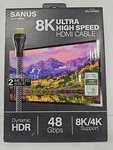 Sanus Sal-21hdmi2 8k Ultra High Speed Hdmi Cable 6.56 Ft. Fixed Price $18.00.