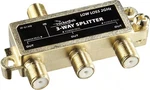 Rocketfish- 3-way Coaxial Splitter - Gold. Fixed Price $13.99.