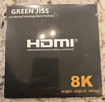 Green Jiss 8k Hdmi 2.1 Cable Ultra High Speed 48gbps New Unopened Box. Fixed Price $6.74.