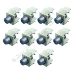10 Leviton Ivory Quickport Snap-in Female F-type Coax Cable Jacks 75-ohm. Fixed Price $14.24.