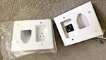 Data Comm Recessed Cable Plates With Receptable And Plug In Connections. Fixed Price $25.00.