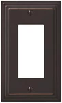 84rvb Steps Wallplate, 1 Rocker, Cast Metal, Aged Bronze, 1-pack. Fixed Price $13.12.