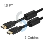 5x 1.5 Ft 1.5feet High Speed 3d Male Hdmi Cable For Hdtv Xbox 360 Ps3 Ps4 Us. Fixed Price $16.49.