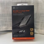 J5 Create Jca465 8k Usb-c To Dual Hdmi Display Adapter - For Macos Or Windows. Fixed Price $24.50.