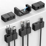 Flycoco Double Door Magnetic Management Cable Clips, Smooth Black. Fixed Price $14.29.