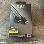 Nxt Technologies Displayport Cable, 6 Ft, Black Nx60395. Fixed Price $8.00.