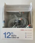 Zip 12 Ft. Hdtv Cable Kit With 2 Hdmi Cables Included New. Fixed Price $23.95.