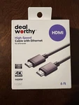 Dealworthy Hdmi High Speed Cable - 6 Ft. Fixed Price $10.49.