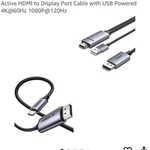 Syntech Braided Usb-c To Hdmi Cable 6ft Black/gray 20 Awg. Fixed Price $25.00.