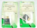 Hdmi Right Angle Male - Female Adapter Steren 528-001 Quantity Of 2. Fixed Price $13.50.