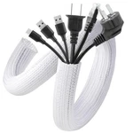 Agptek White Cable Sleeve 2 Pack 5ft 1.2" Cord Cover Wire Management 76. Fixed Price $22.95.
