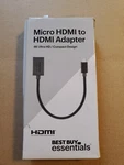 Best Buy Essentials- Micro Hdmi To Adapter - Black. Fixed Price $9.99.